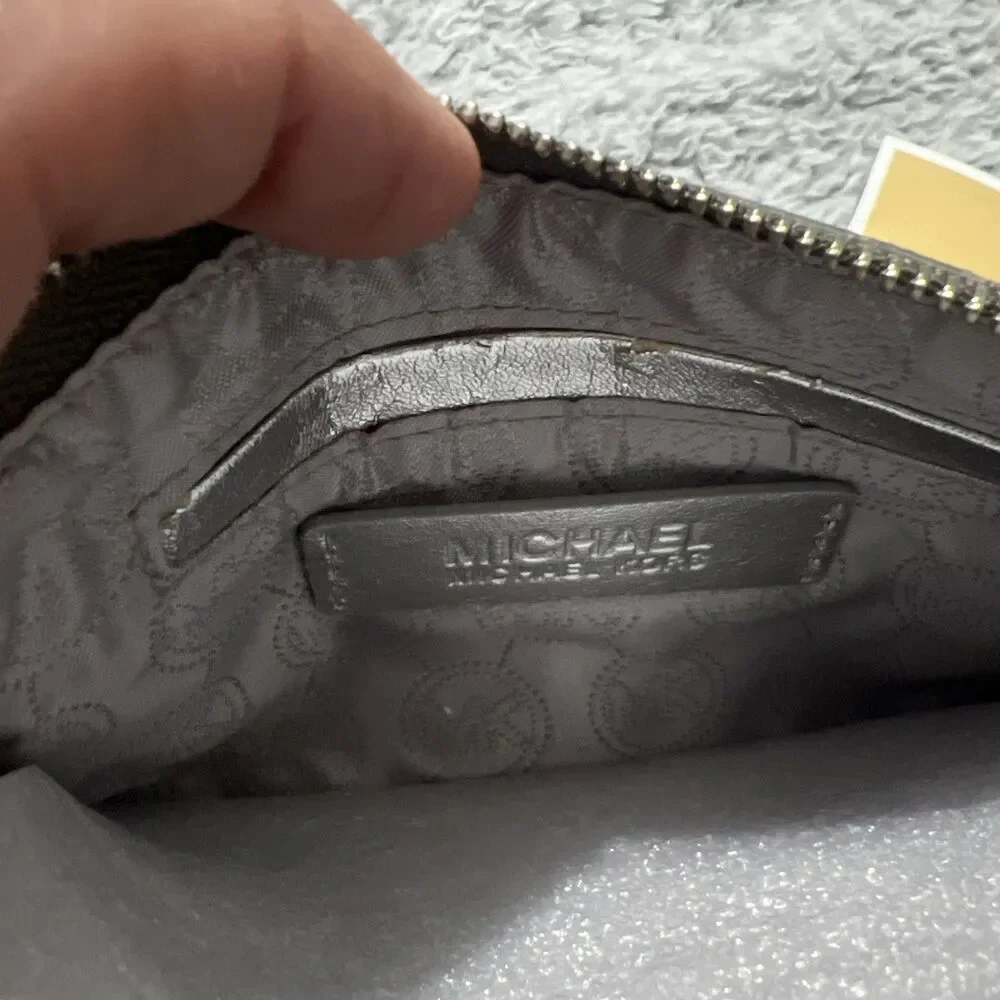 Michael Kors Silver Logo Wristlet NWOT